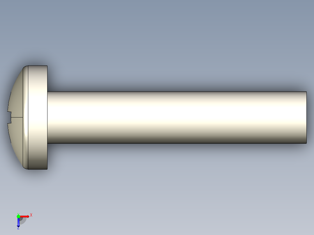 螺丝 M4 十字盘头-M4x20 Screw head.STEP俯视图