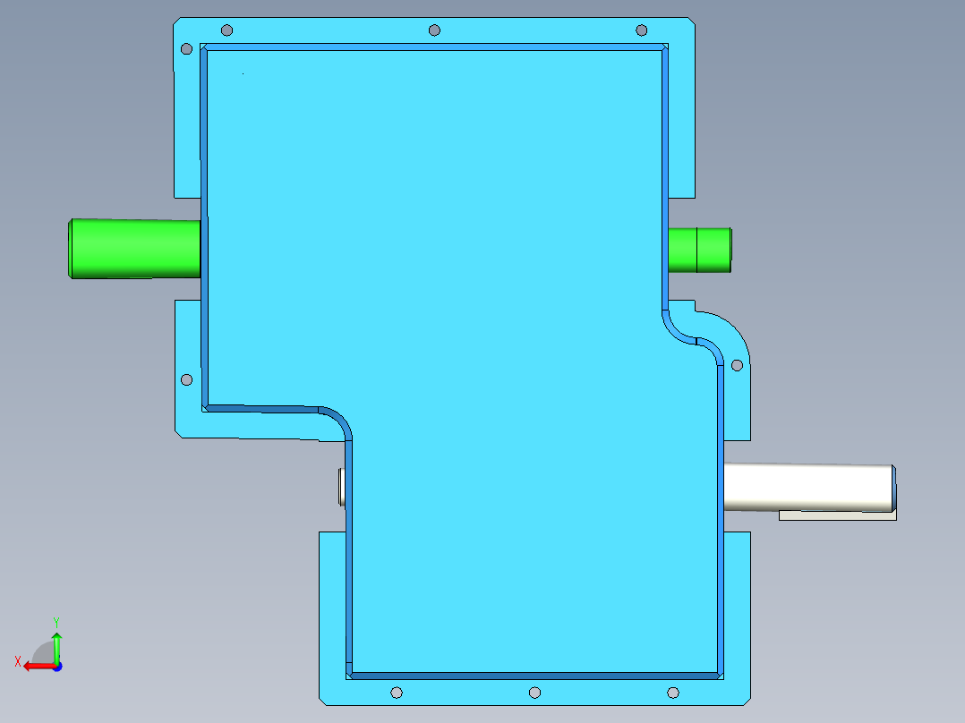 CVT变速箱三维图+CAD图纸设计资料后视图