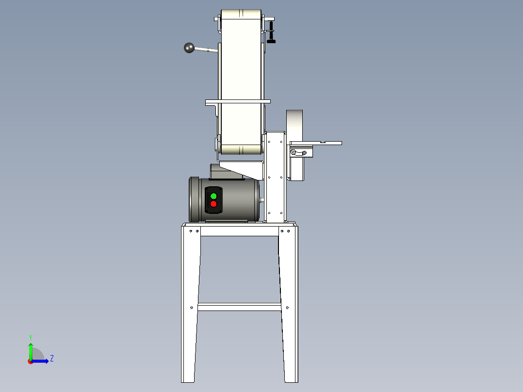 带式砂光机盘式砂光机左视图