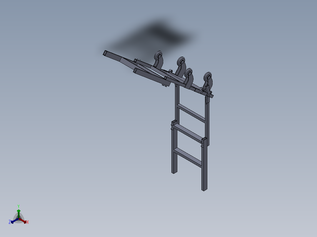 家用型多功能座椅正等轴测图