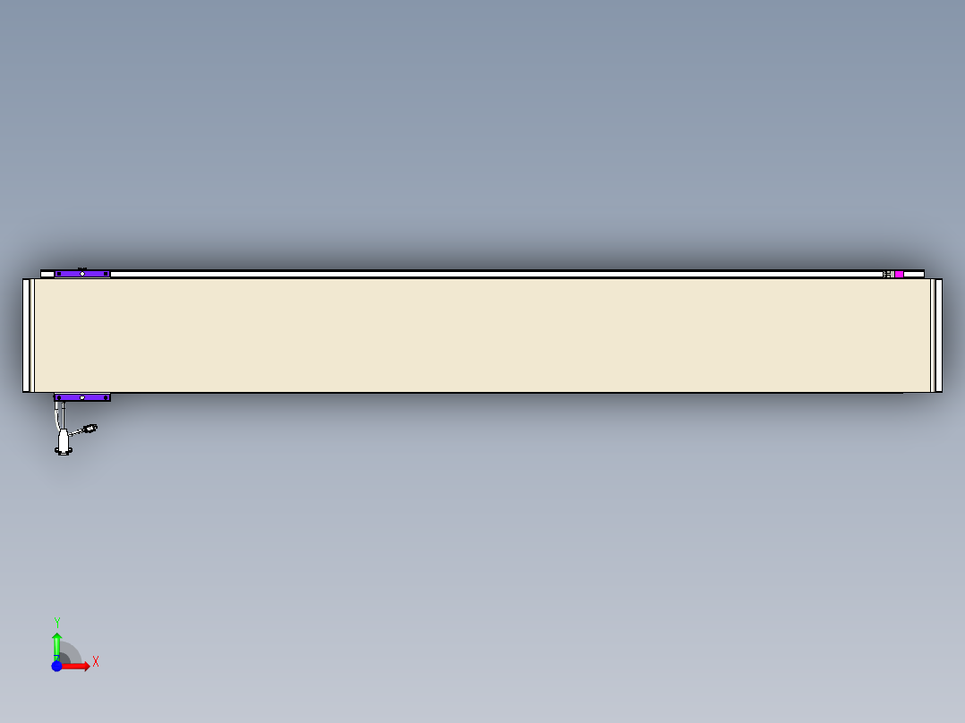 威洛博VL系列直线电机模组-VL22H1-S1550前视图