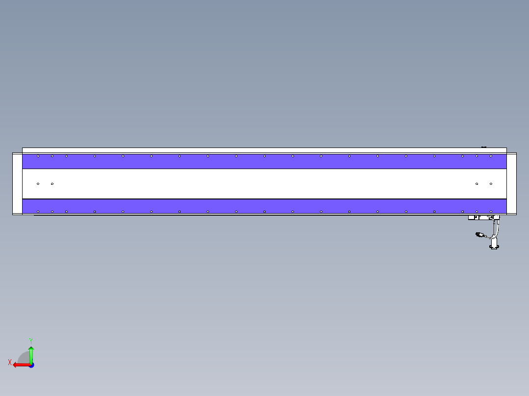 威洛博VL系列直线电机模组-VL22H1-S1550后视图