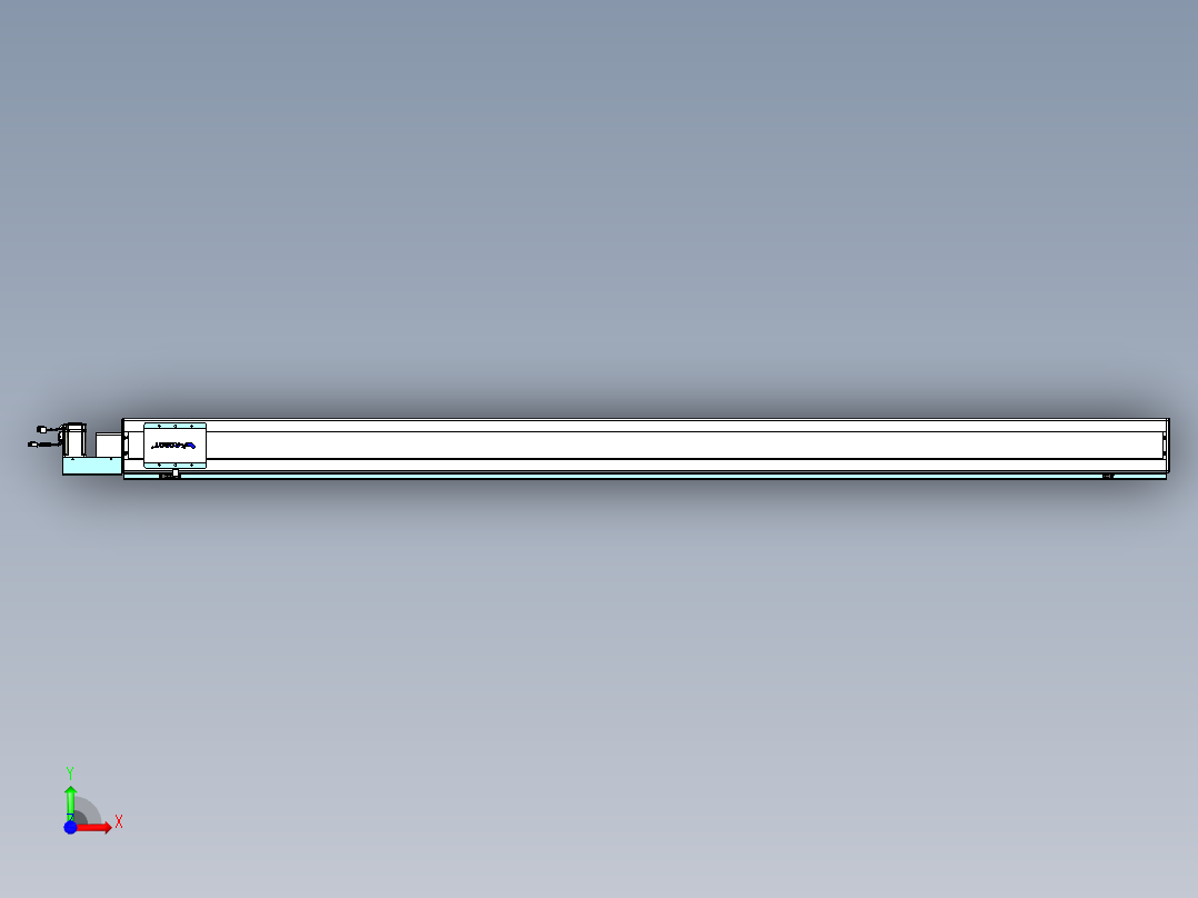 威洛博VBC同步带传动一无尘环境VBC14-L45-S2400-BL-ZP40-C3前视图