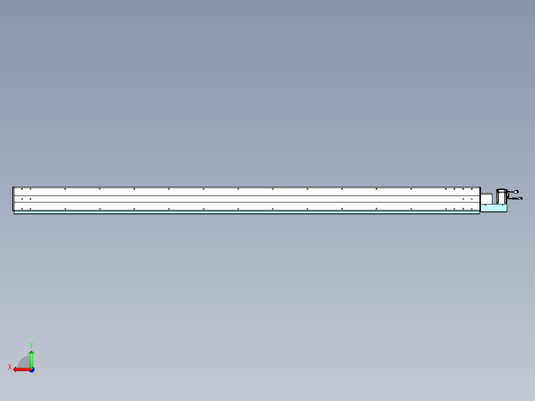 威洛博VBC同步带传动一无尘环境VBC14-L45-S2400-BL-ZP40-C3后视图