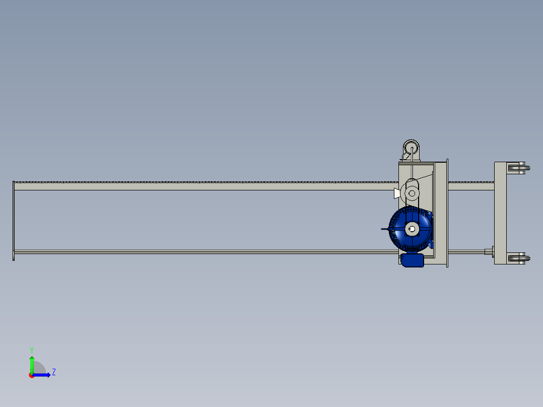 抹灰机设计（cad+pro+说明书）左视图