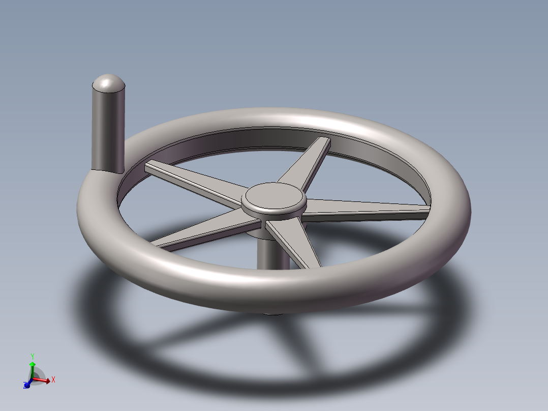 手摇轮3D模型