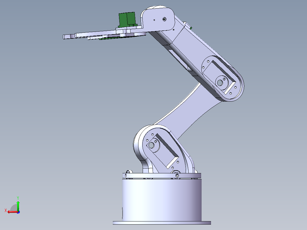 多功能农业机械手结构设计及仿真【含三维+CAD图+说明书】后视图