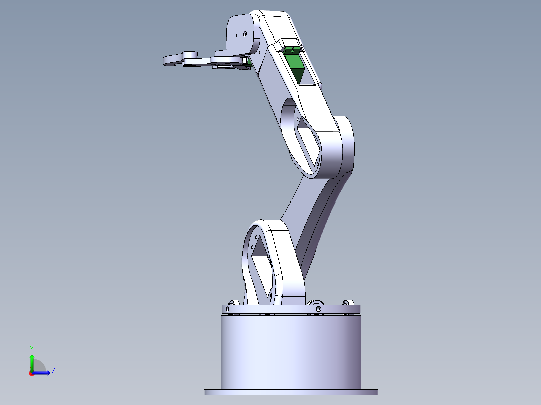 多功能农业机械手结构设计及仿真【含三维+CAD图+说明书】左视图