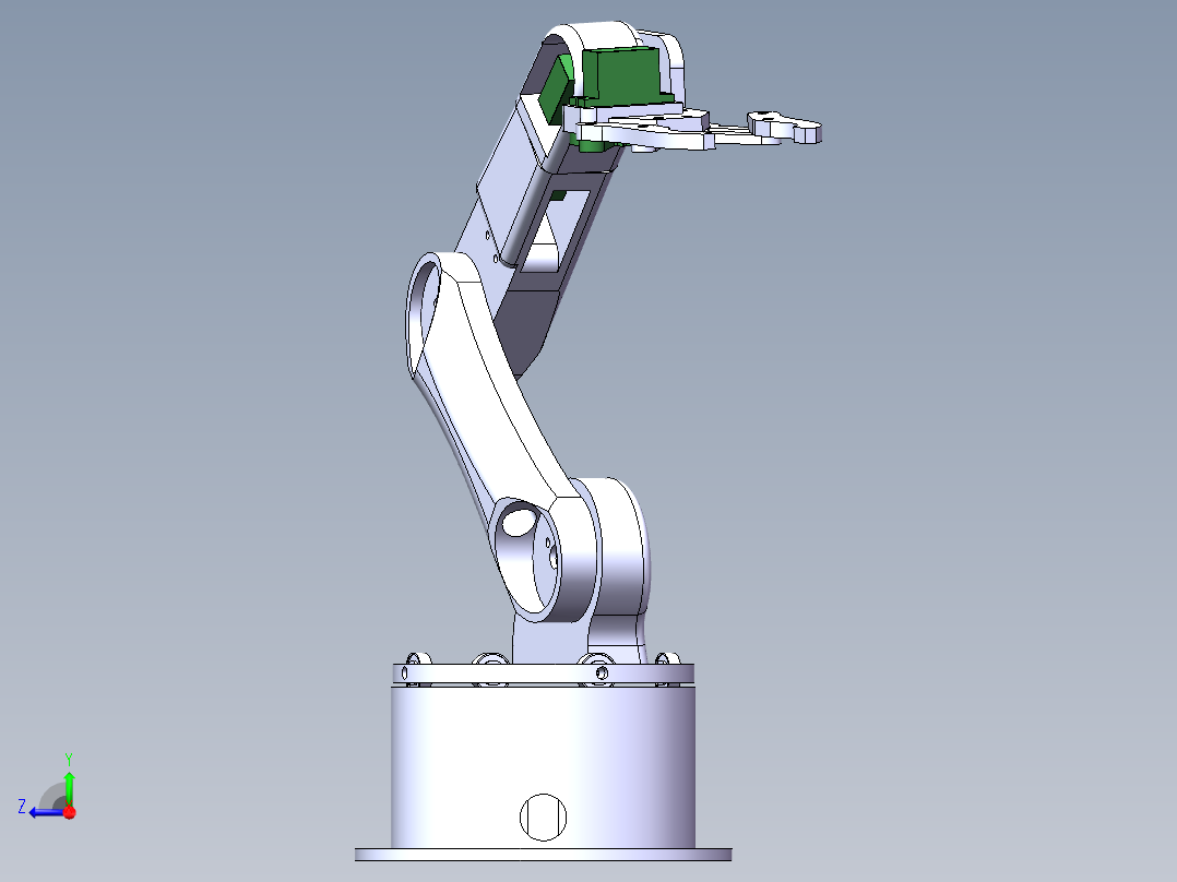 多功能农业机械手结构设计及仿真【含三维+CAD图+说明书】右视图