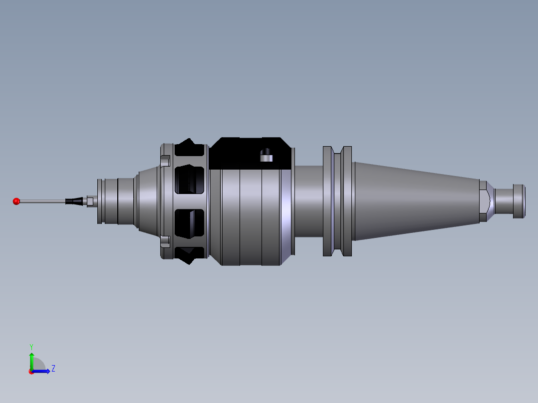 三维塔斯特左视图