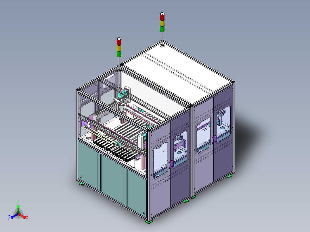 KTBT点胶机正等轴测图