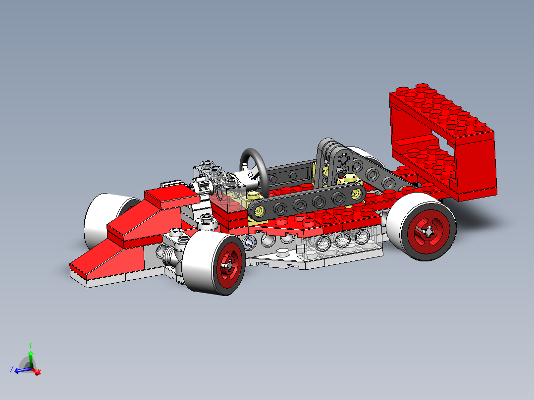 乐高四轮玩具车