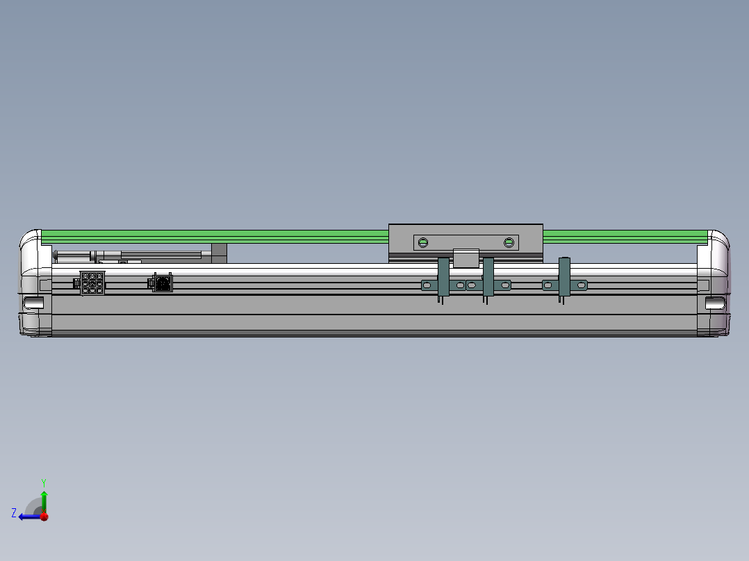 MTH丝杆半封闭模组MTH10-M-100W右视图
