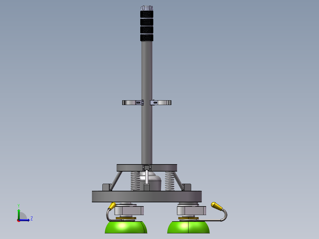 药品检测用试管架左视图