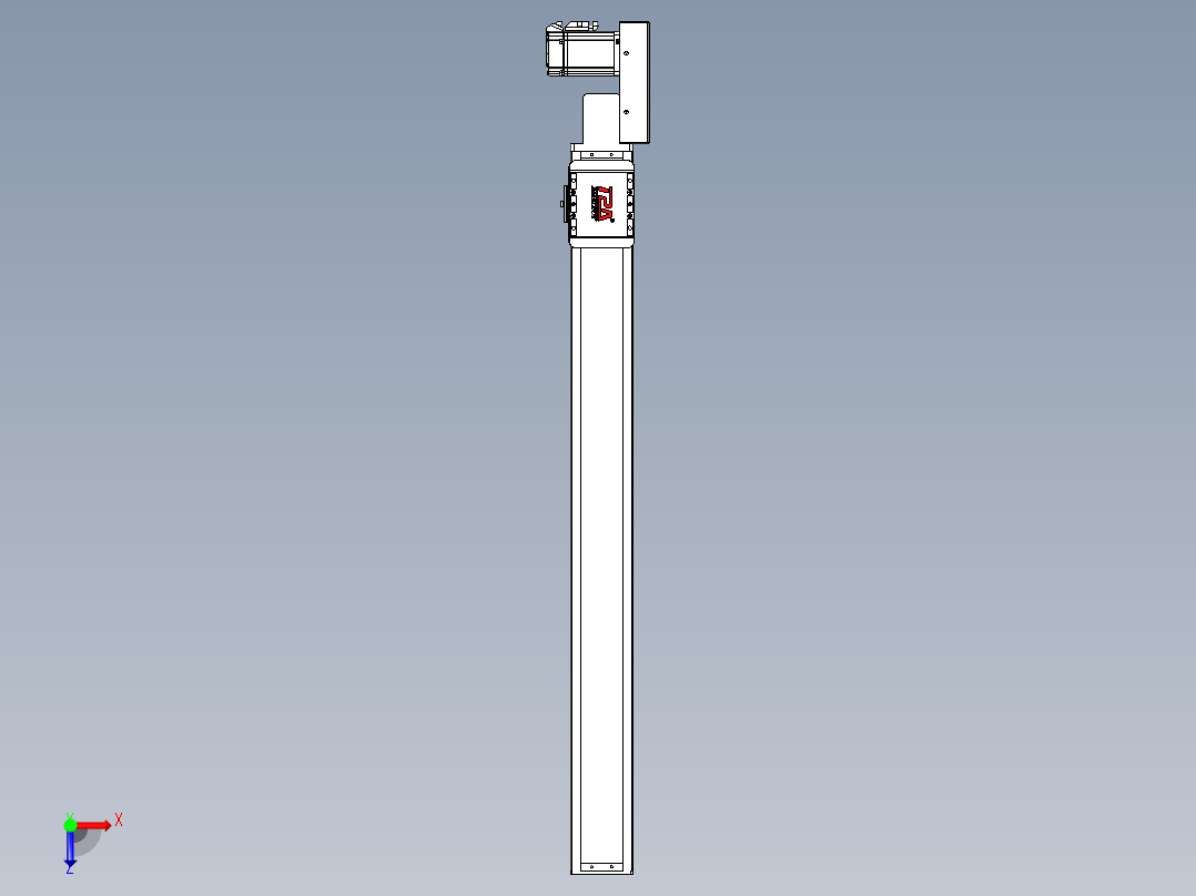 同步带全封闭直线模组TPA-HCB-85D-90-L800-ML-Y-P20-N3俯视图