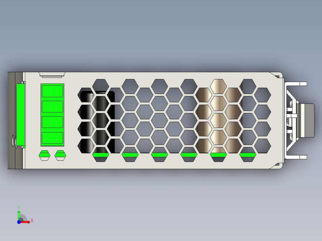 明纬SDR系列开关电源合集轨道式前视图