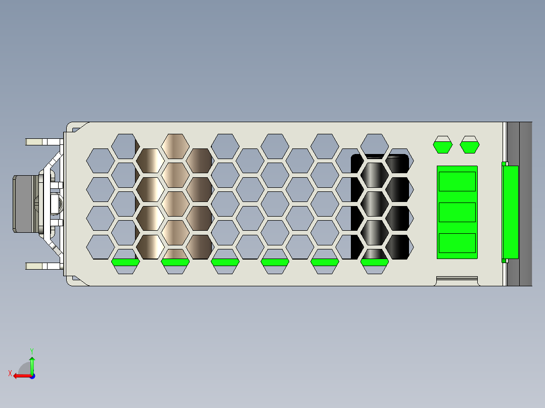 明纬SDR系列开关电源合集轨道式后视图