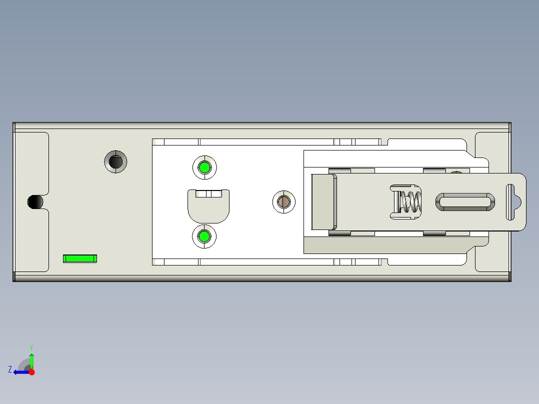 明纬SDR系列开关电源合集轨道式右视图