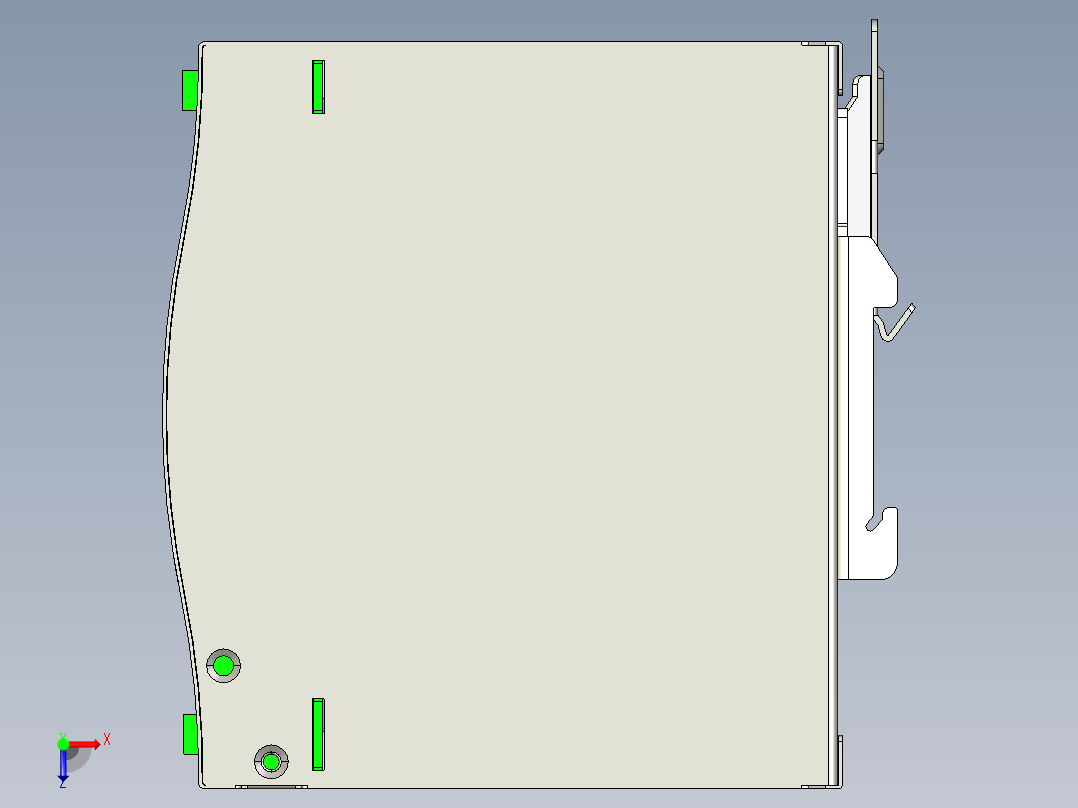 明纬SDR系列开关电源合集轨道式俯视图