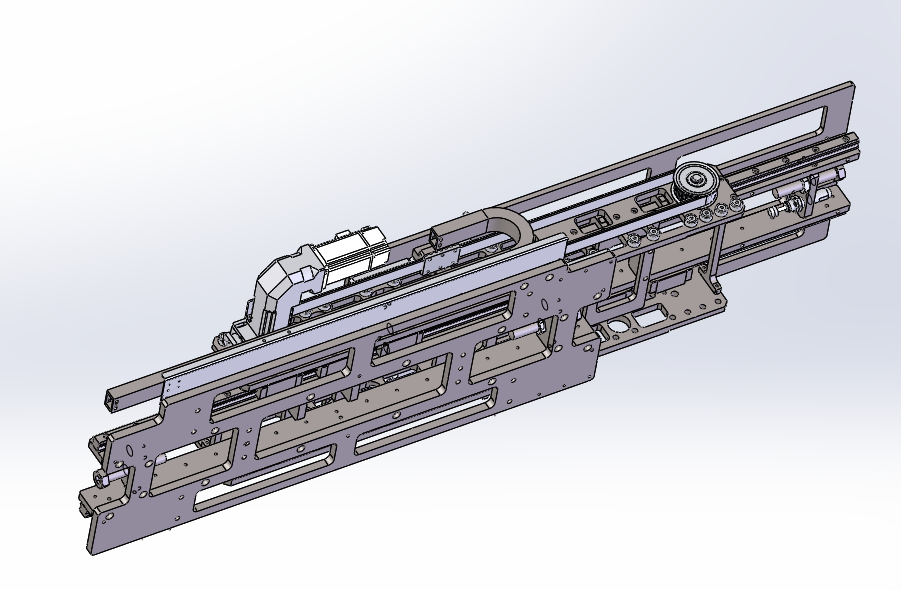 单向三级伸缩货叉