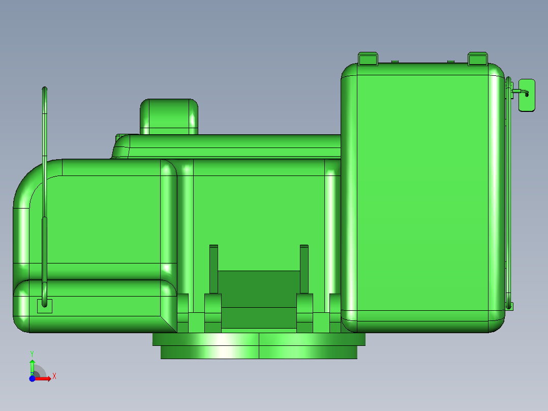 0.5m³液压挖掘机工作装置设计【含三维UG+9张CAD图+文档资料】前视图