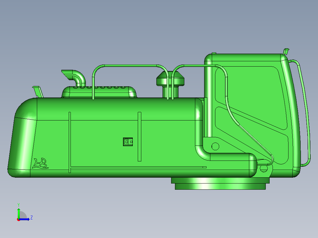 0.5m³液压挖掘机工作装置设计【含三维UG+9张CAD图+文档资料】左视图