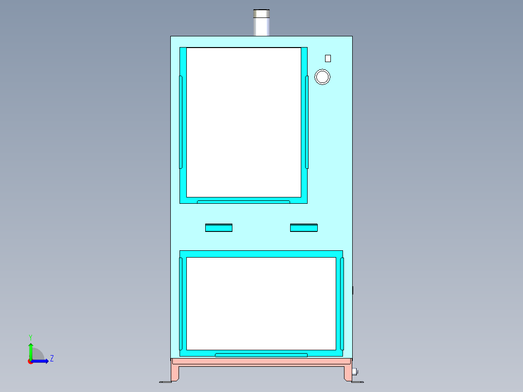 冷冻式空气干燥机模型左视图
