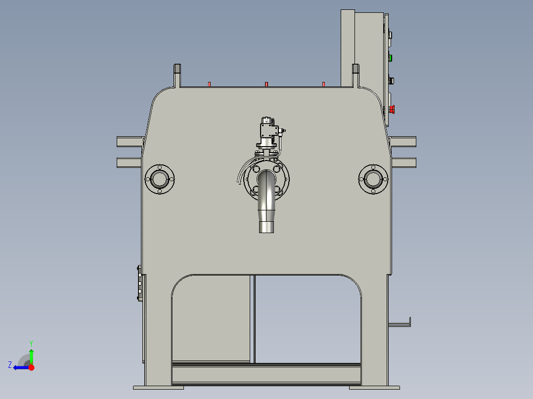 废水处理压滤机step右视图