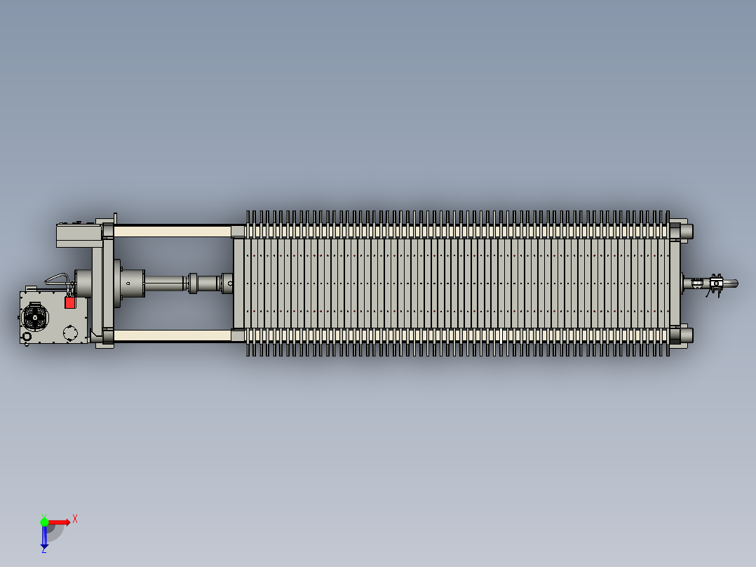 废水处理压滤机step俯视图