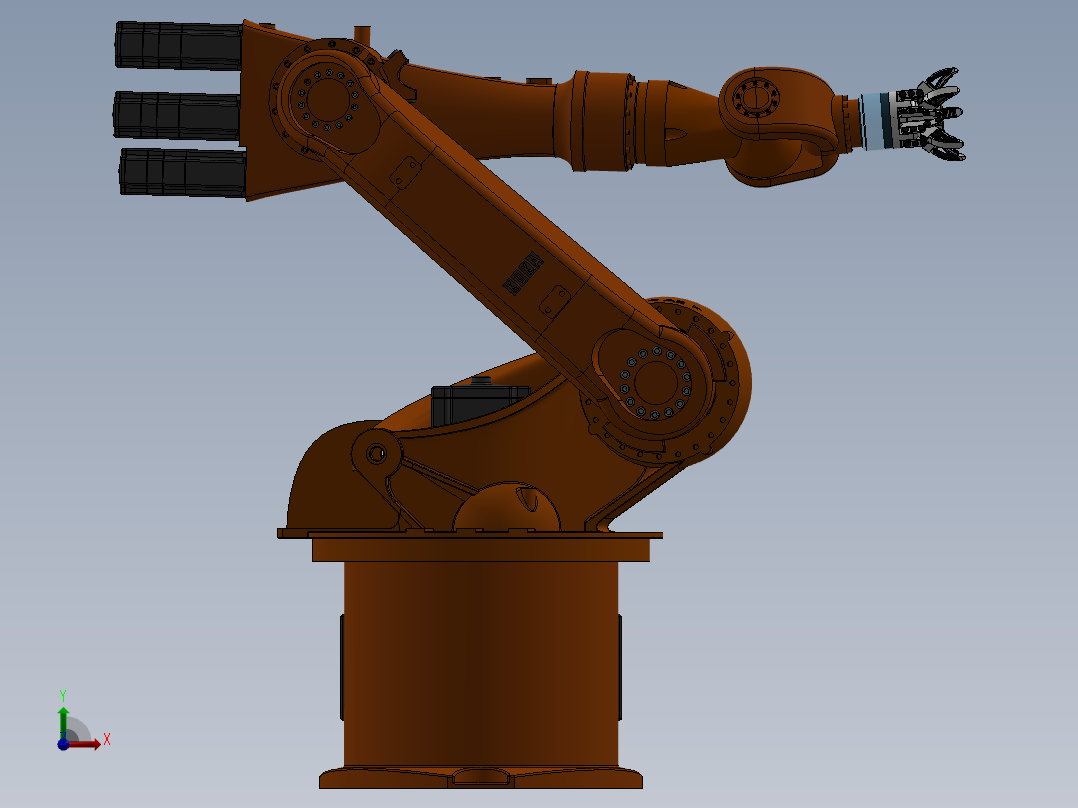 kuka industrial robotic arm前视图