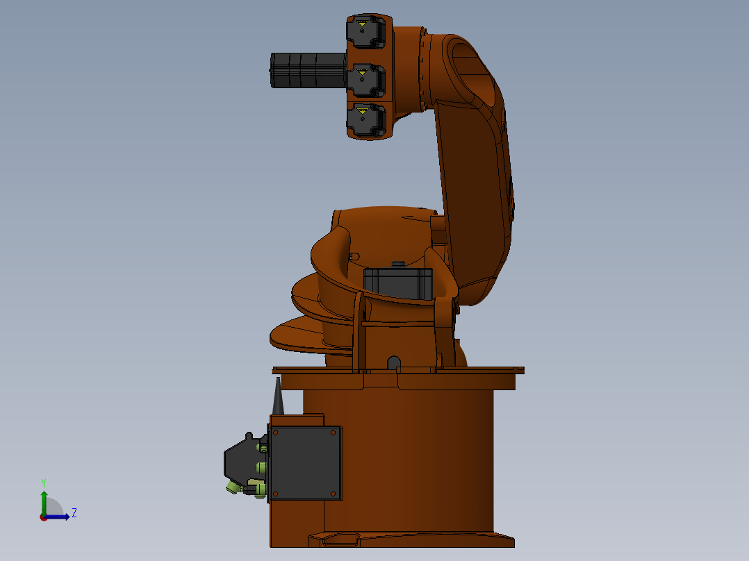 kuka industrial robotic arm左视图