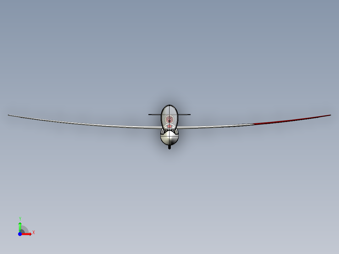137-sail-plane INV IGS STL前视图