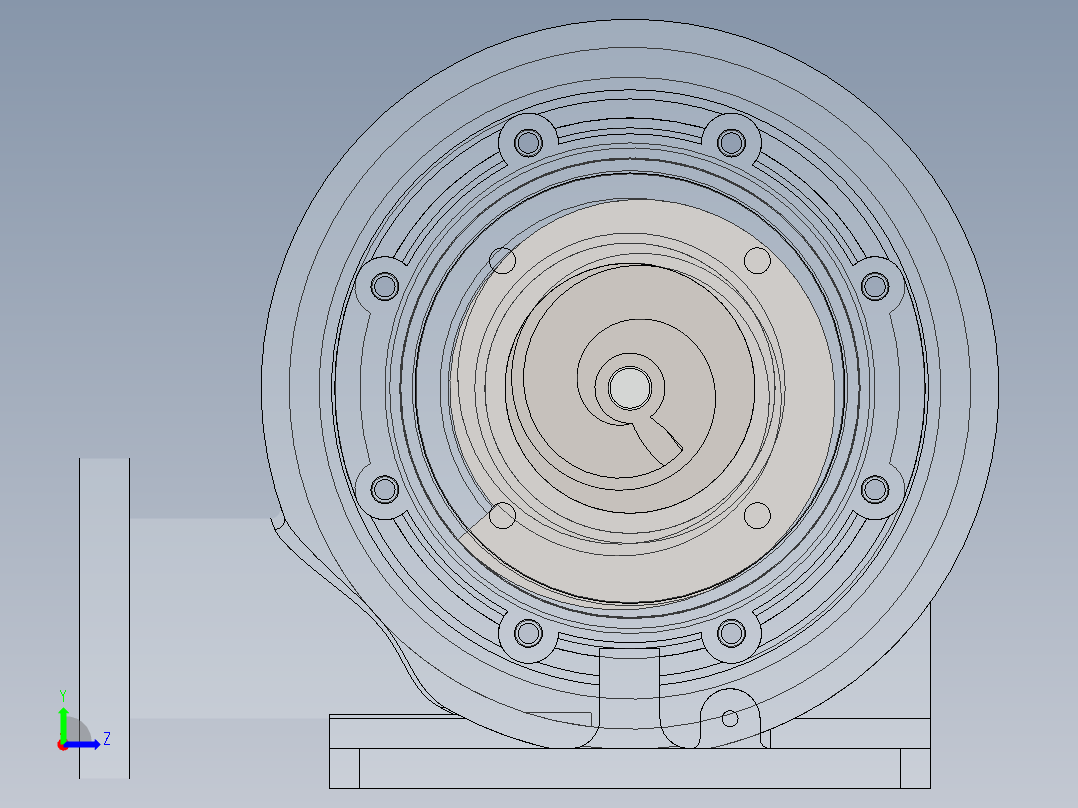螺旋离心泵左视图