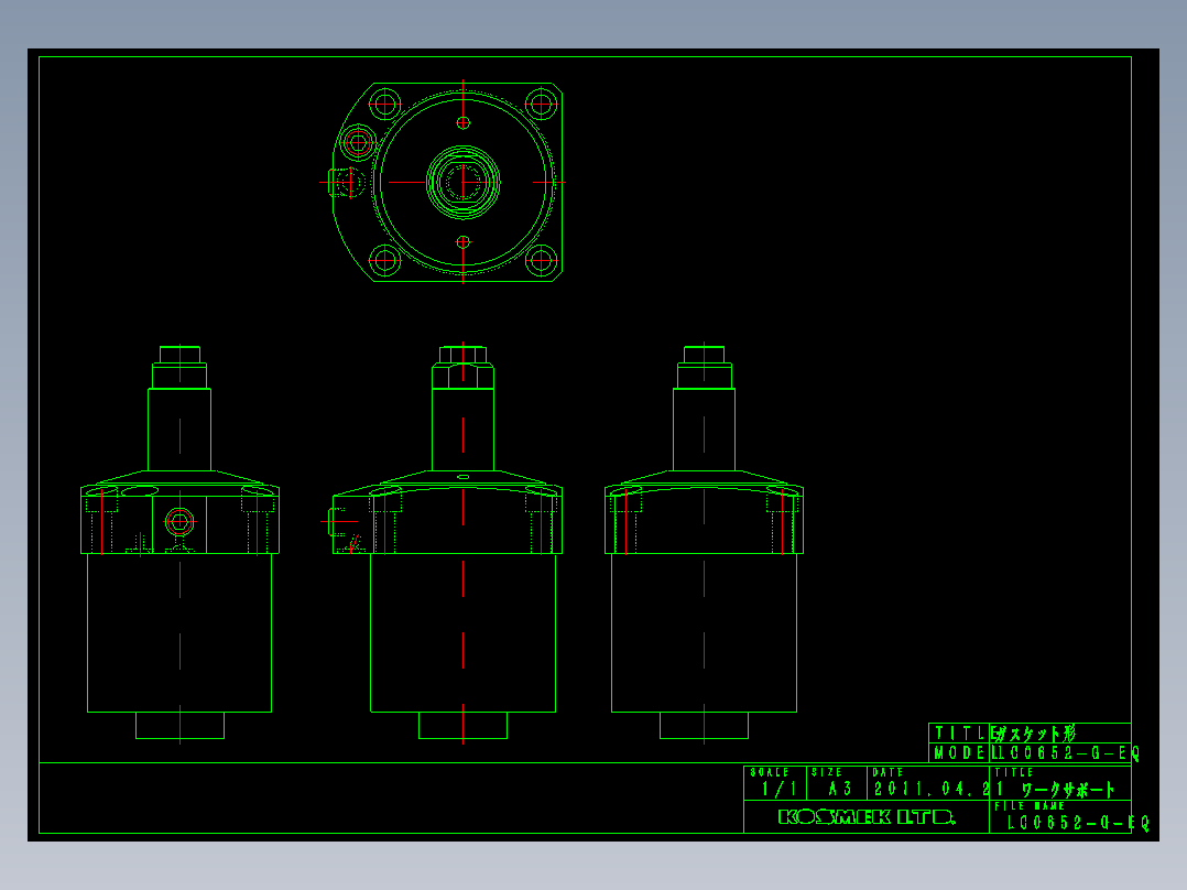 KOSMEKLC0652-G-EQ多系列多零件图纸模型多系列多零件图纸模型