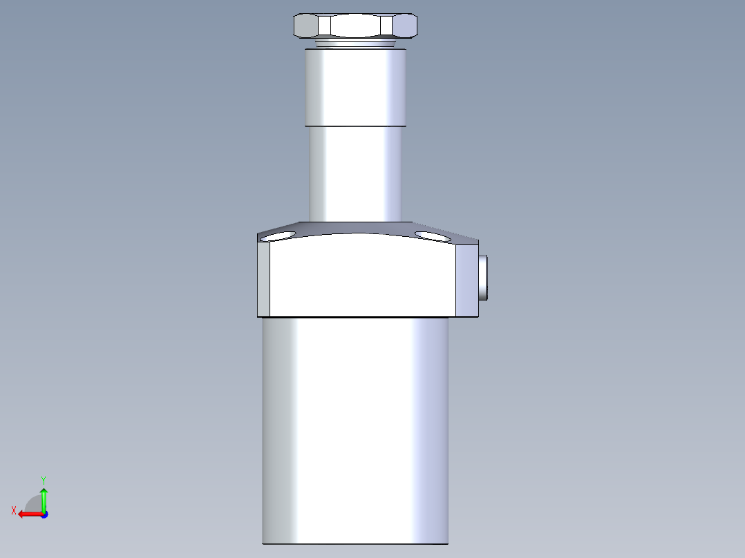 KOSMEKLHA0900-CR-Q30多系列多零件图纸模型后视图