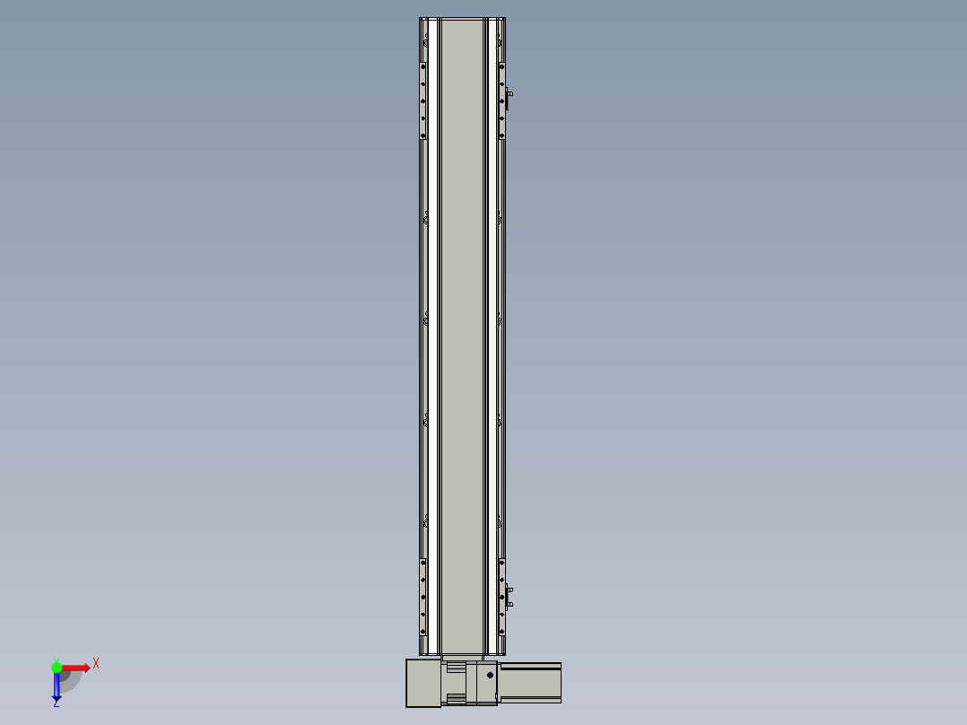 直线模组LHB17-L40-S950-LU设计图纸俯视图