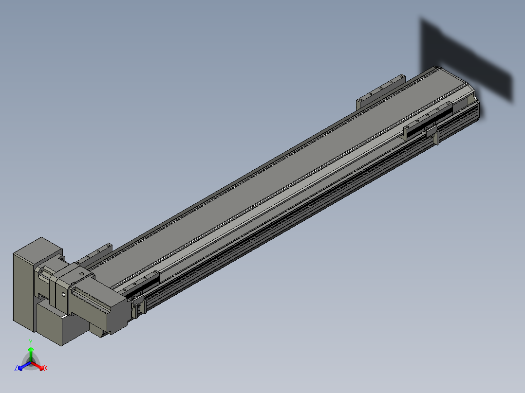 直线模组LHB17-L40-S950-LU设计图纸正等轴测图