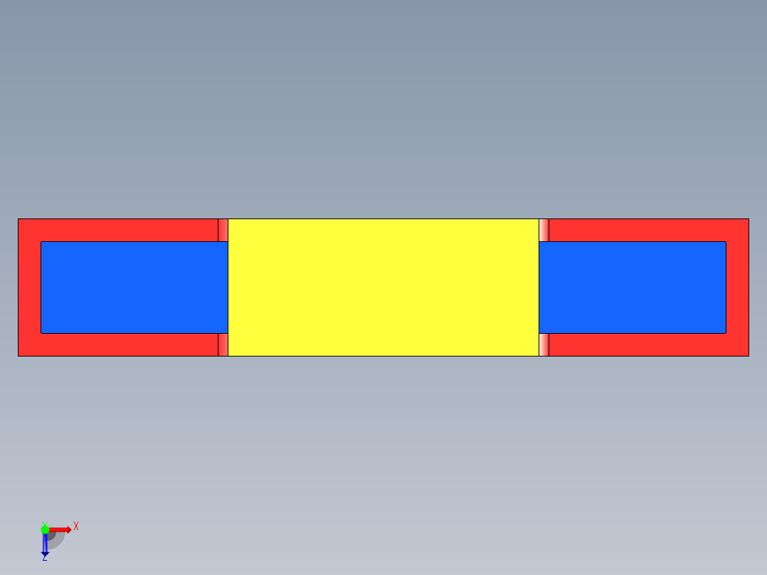 钣金折弯1俯视图