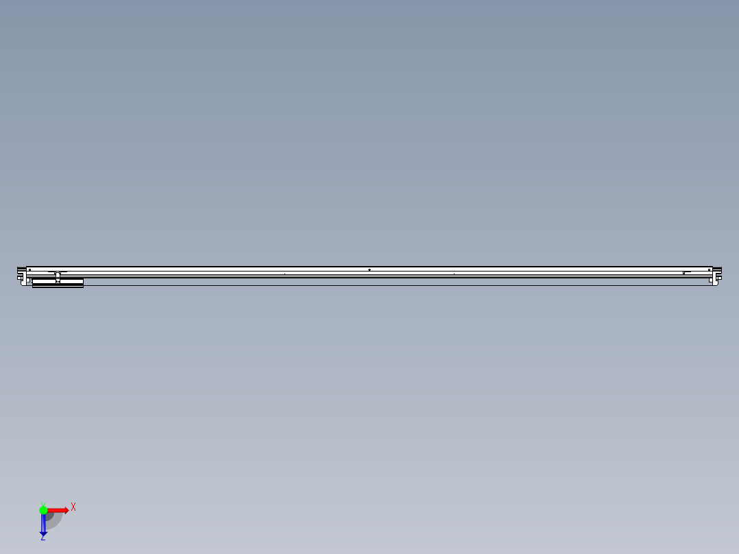 威洛博VL系列直线电机模组-VL14S3-S2550俯视图