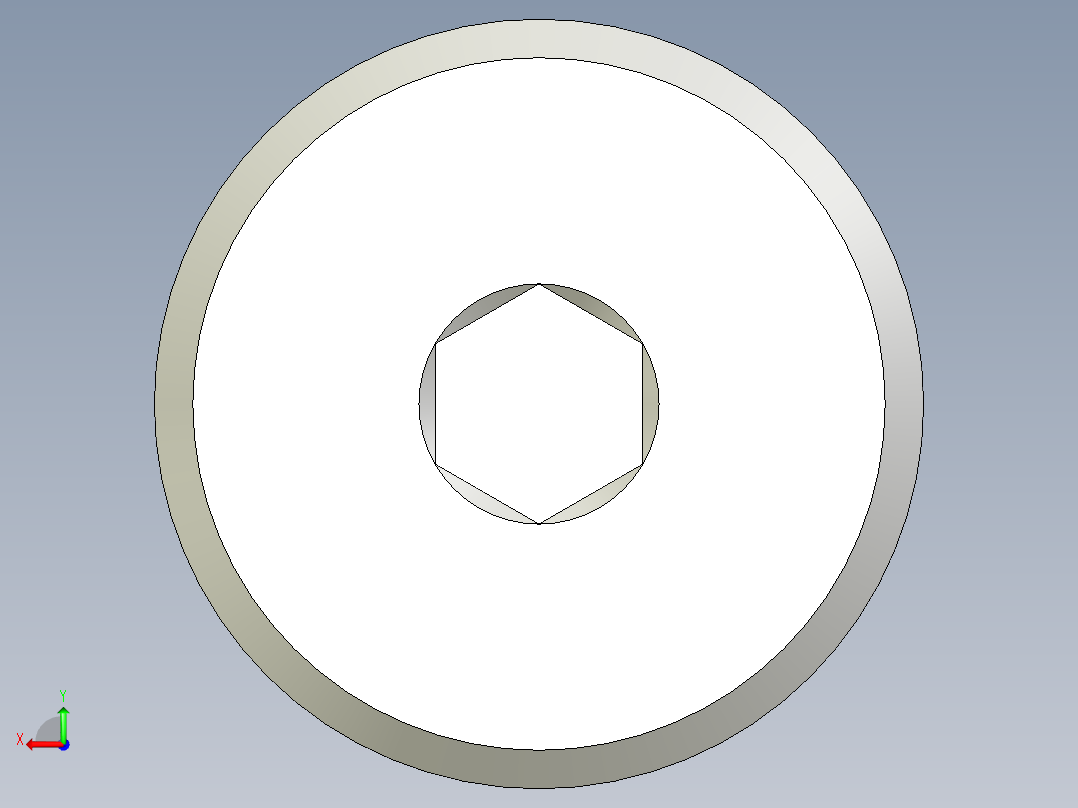 超薄型内六角螺钉-Ultra Low Profile Socket Head Screws 5-16 - 18 Thread Size 1 in Long.x_t后视图