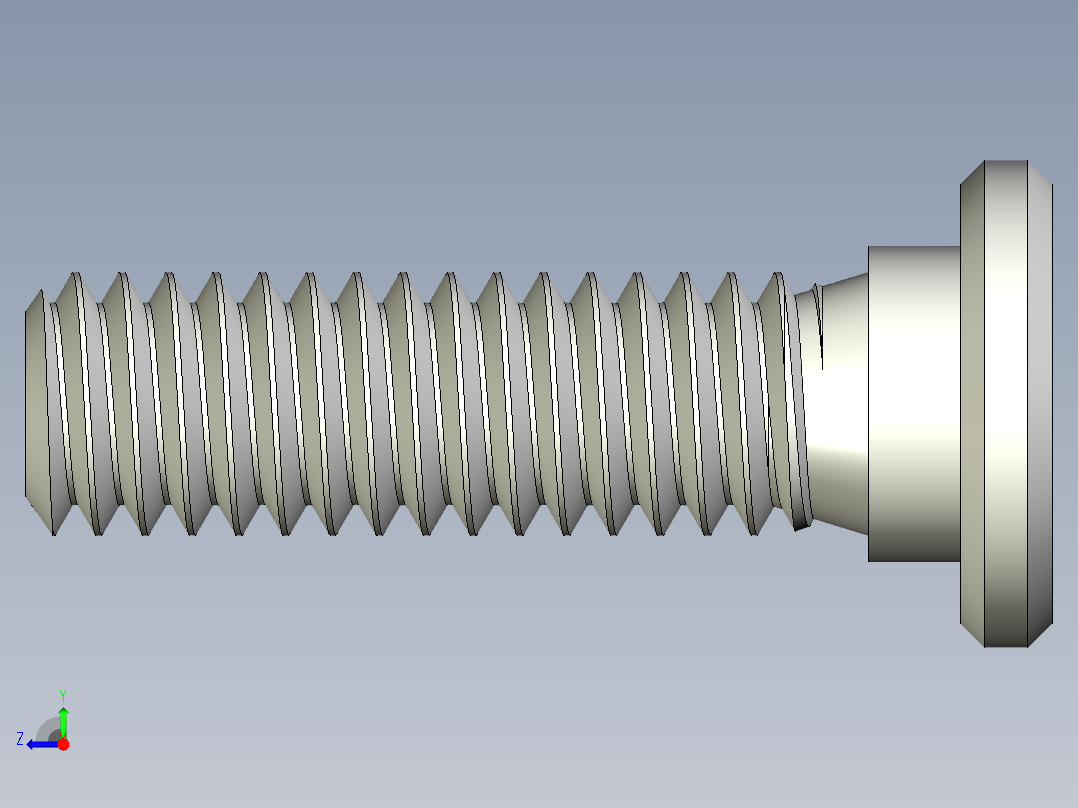 超薄型内六角螺钉-Ultra Low Profile Socket Head Screws 5-16 - 18 Thread Size 1 in Long.x_t右视图