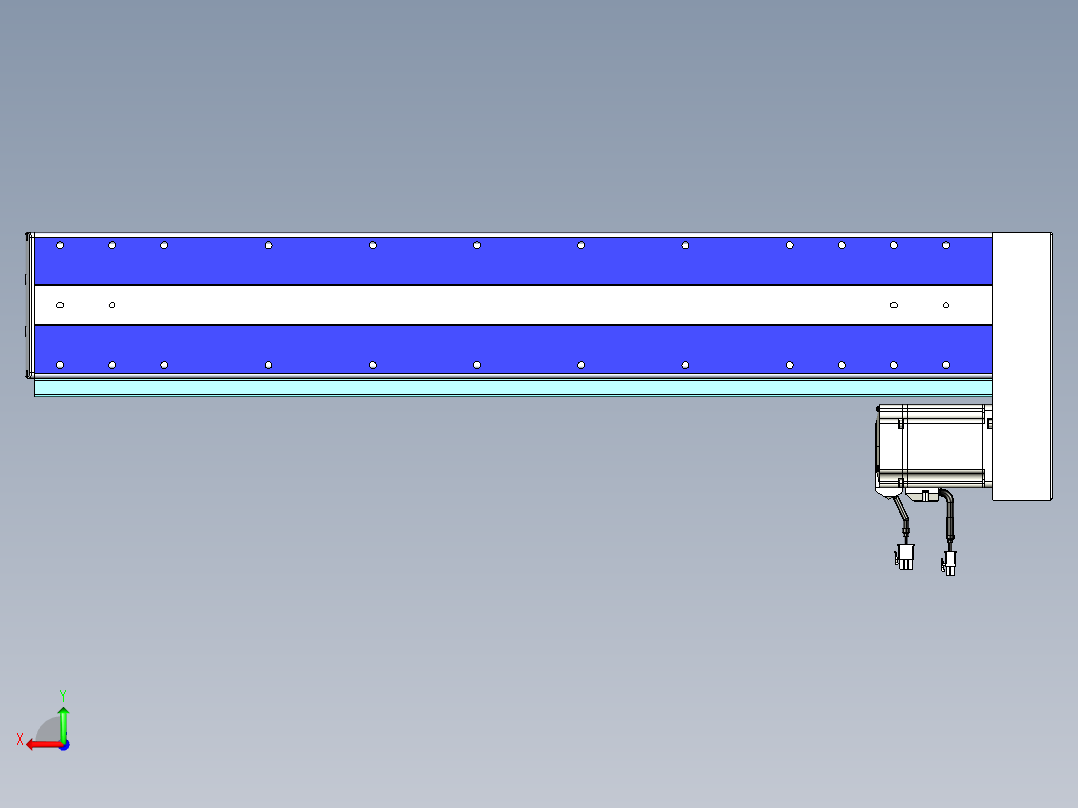 VF丝杆传动-一般环境VF14-Lxx-C-S650-BL-ZP75-C3后视图