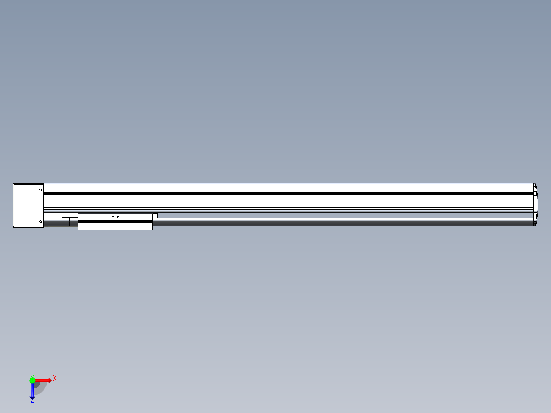VF丝杆传动-一般环境VF14-Lxx-C-S650-BL-ZP75-C3俯视图