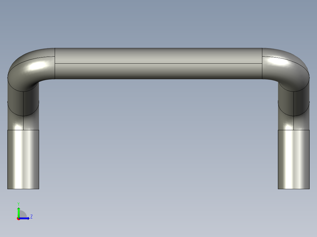 取手(鋁合金)AE-3D多系列多零件图纸模型左视图