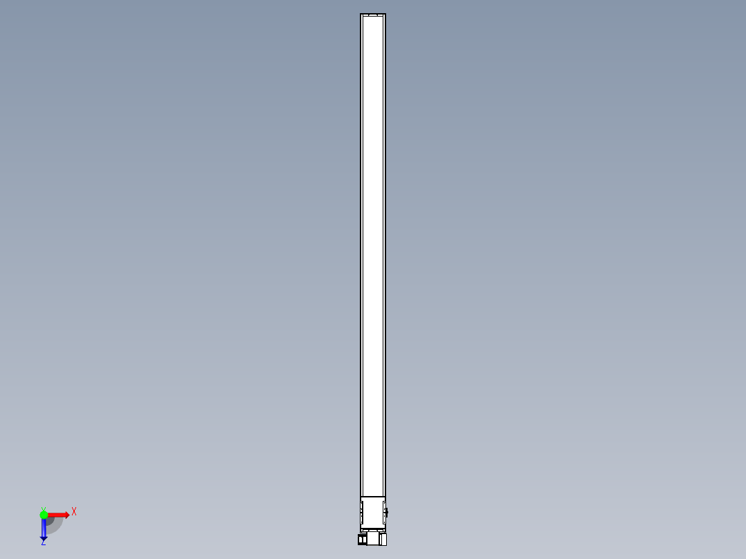 同步带全封闭直线模组TPA-HCB-14D-120-L2650-RP-C-P40-N3俯视图