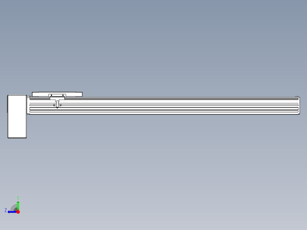同步带全封闭直线模组TPA-HCB-120D-90-L700-RP-Y-P40-N3右视图
