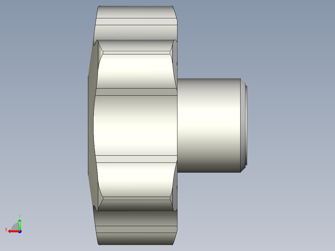 星型把手VCT.AE-V0-3D多系列多零件图纸模型后视图