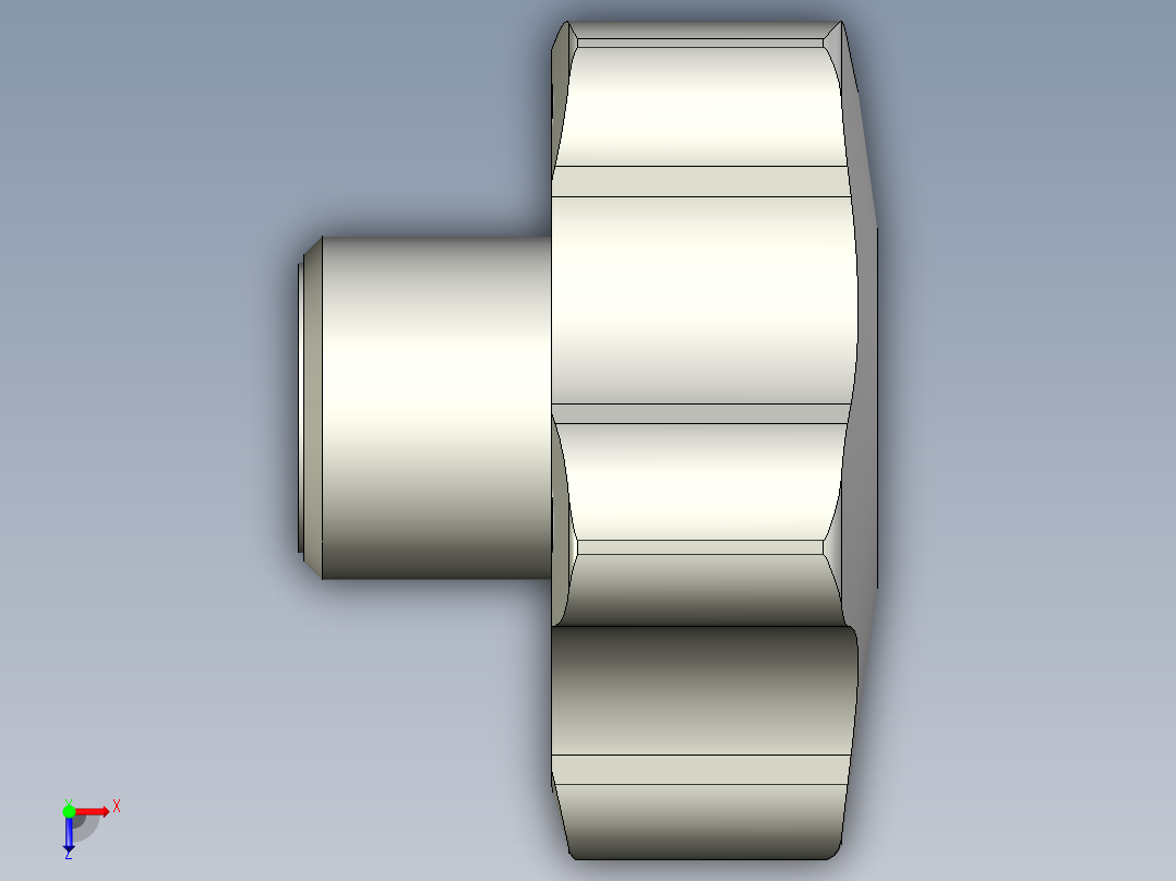 星型把手VCT.AE-V0-3D多系列多零件图纸模型俯视图