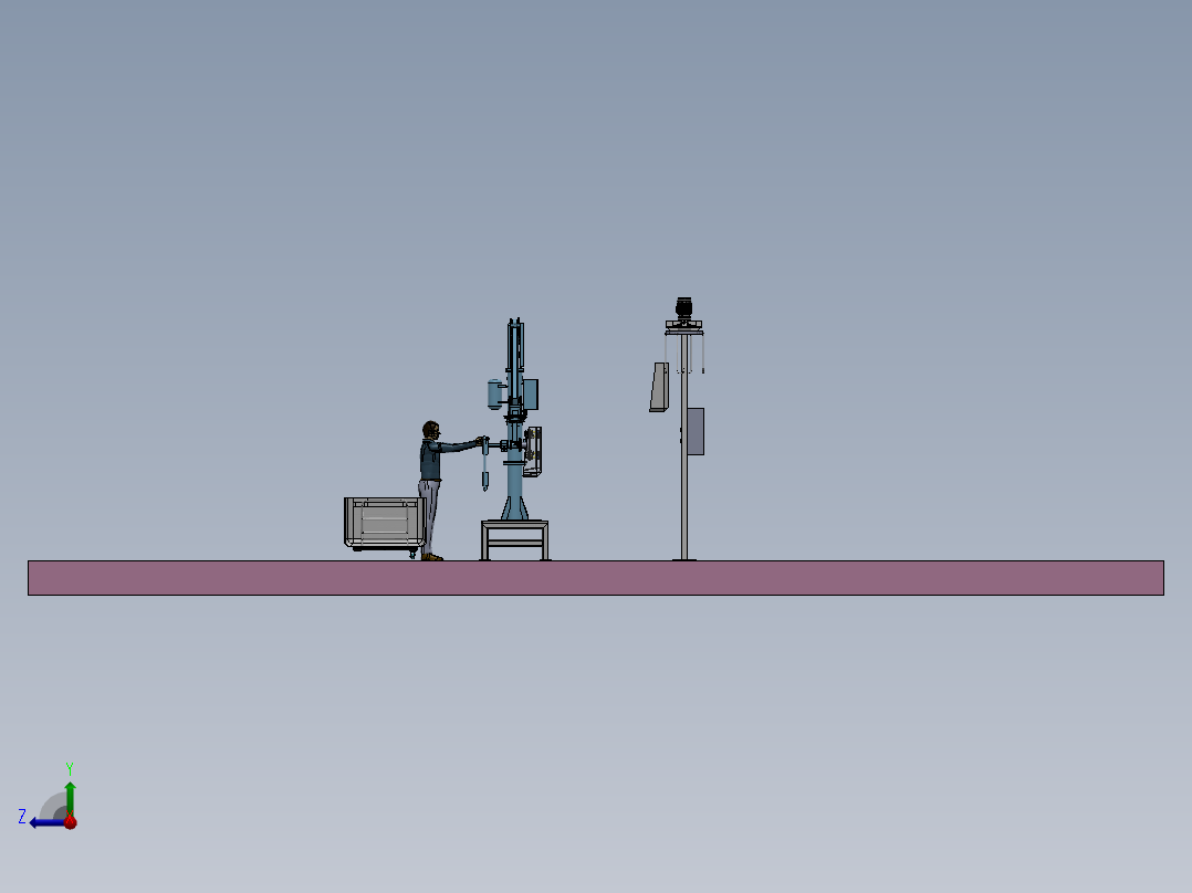 流转悬挂线sw20右视图