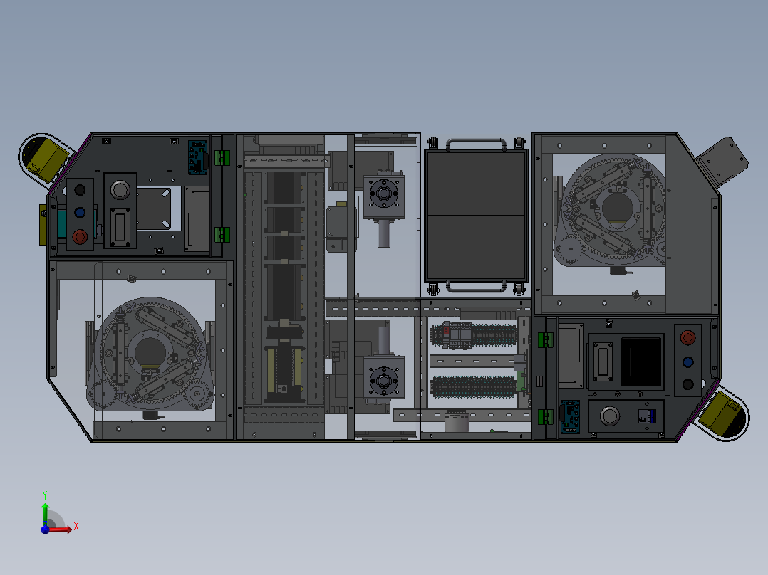 AGV小车AG舵轮搬运车AGV机器人AGV模型3D模型机械设计前视图